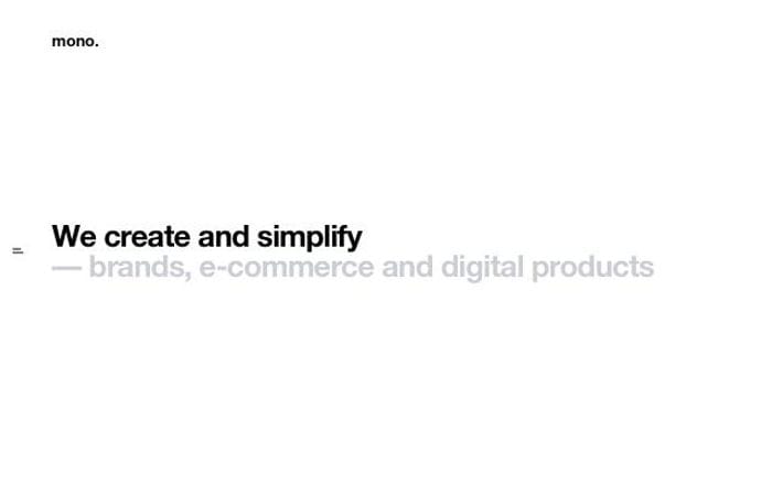 Monodigital website preview