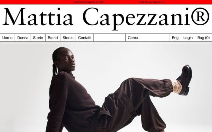 Mattia Capezzani website preview
