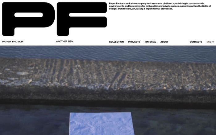 Paper factor website preview