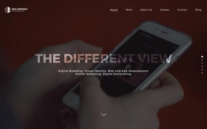 Highcontrast website preview