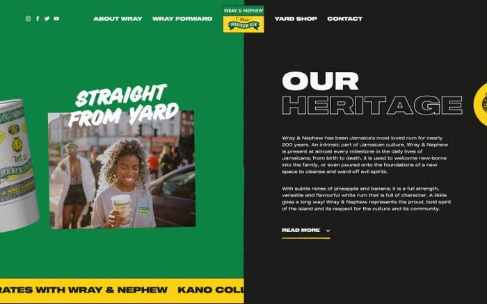 Wray and Nephew website preview