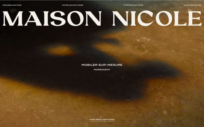 Maison Nicole website preview
