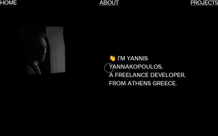 Yannis Yannakopoulos website preview