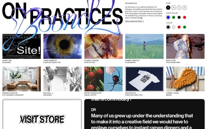 On Practices website preview