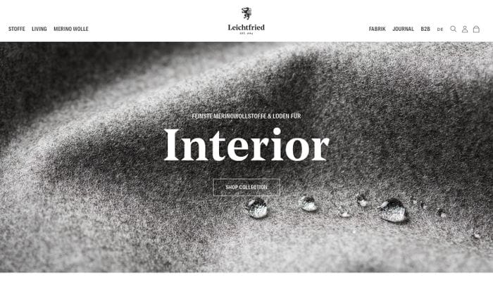Leichtfried Loden website preview