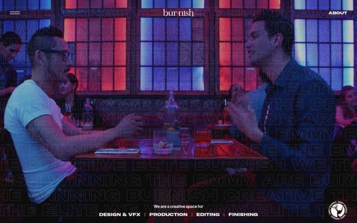 Burnish Creative website preview