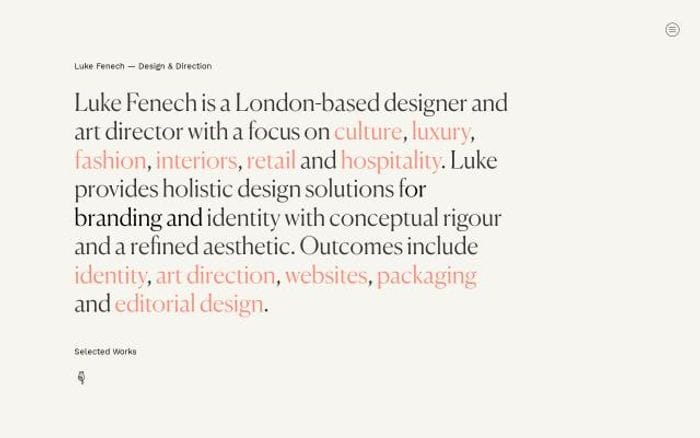 Lukefenech website preview
