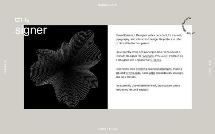 Daneden website preview