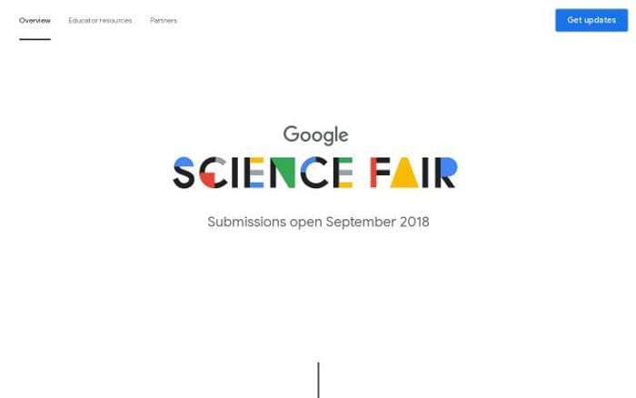 Googlesciencefair website preview
