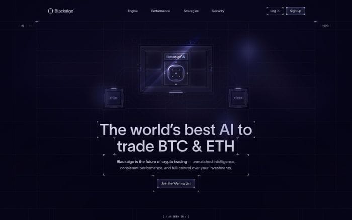 Blackalgo website preview