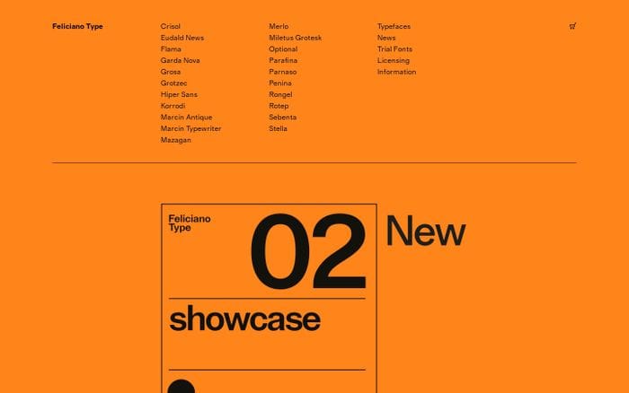 Feliciano Type website preview