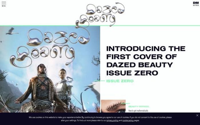 Dazeddigital website preview