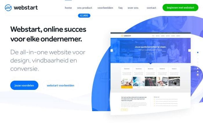 Webstart website preview