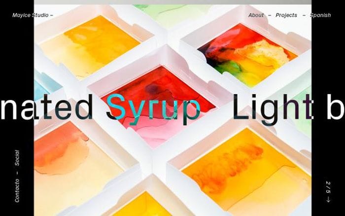 Mayicestudio website preview