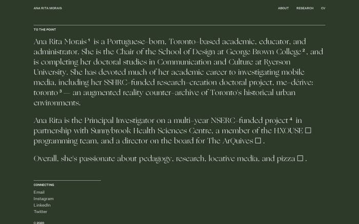 Ana Rita Morais website preview