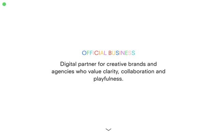 Official Business website preview