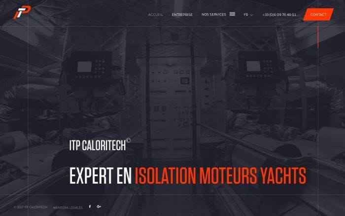 Itp-caloritech website preview
