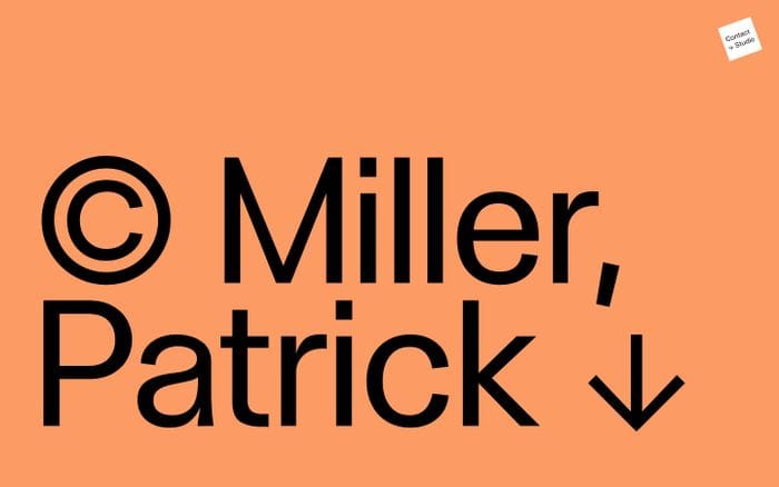 Patrick Miller website preview