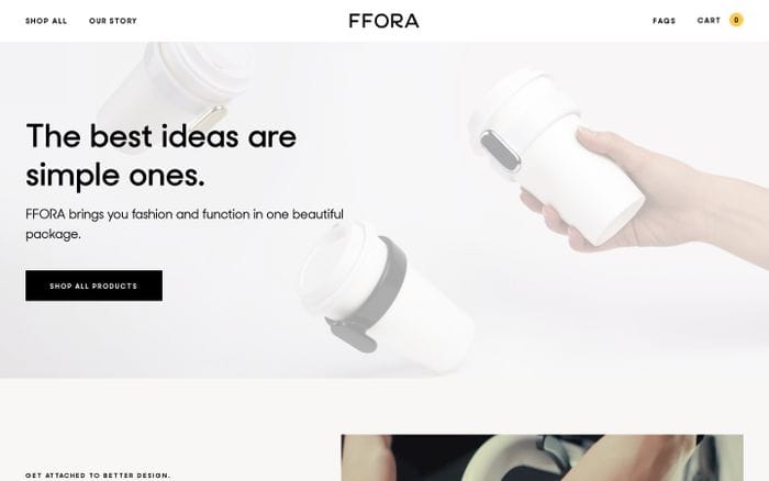Ffora website preview