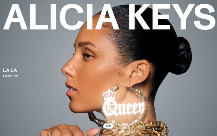 Alicia Keys website preview