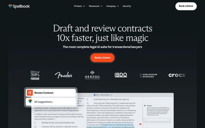 Spellbook website preview