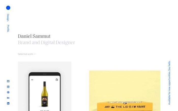 Danielsammut website preview