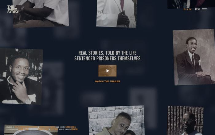 THE THIRD STRIKE - Hear the voices of people devastated by America’s 3 Strikes Drug Law. website preview