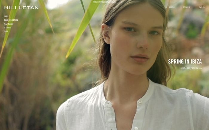 Nili Lotan website preview