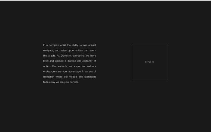 Decisive website preview