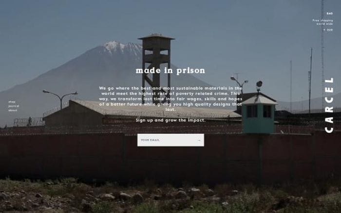 Carcel website preview