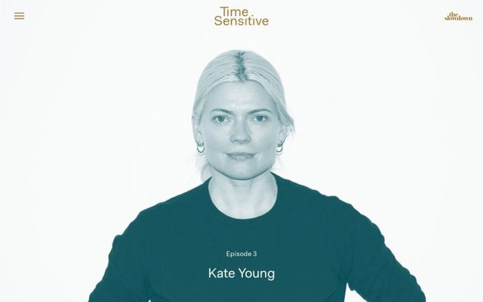 Time Sensitive - Podcast Featuring Leading Minds Who Have a Distinct Perspective on Time website preview