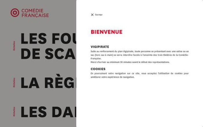 Comedie-francaise website preview