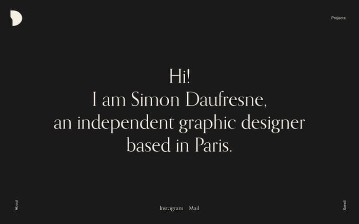 Simon Daufresne website preview