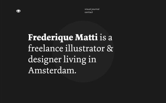 Frederiquematti website preview