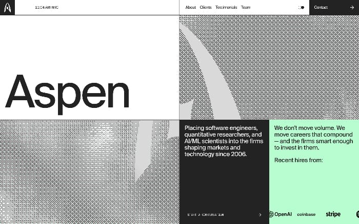 Aspen Search website preview