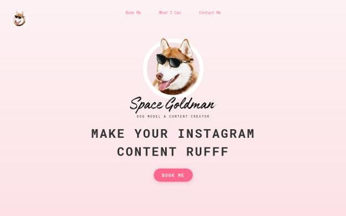 Spacegoldman website preview