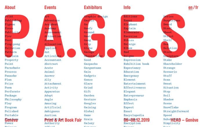 P-A-G-E-S website preview