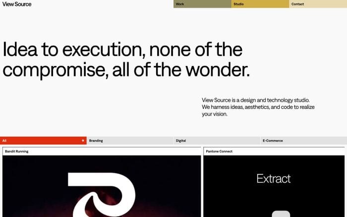 View Source website preview
