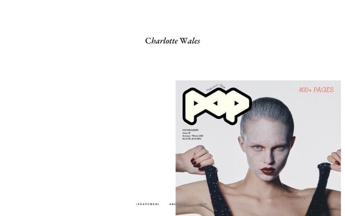 Charlotte Wales website preview