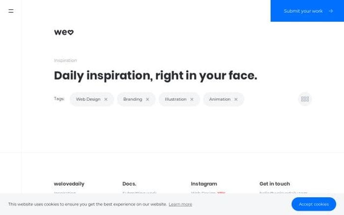 Welovedaily website preview