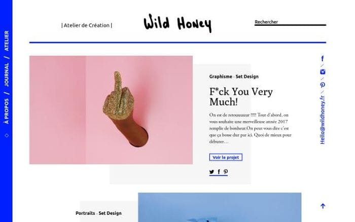 Wildhoney website preview