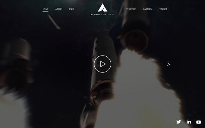 Airbusventures website preview