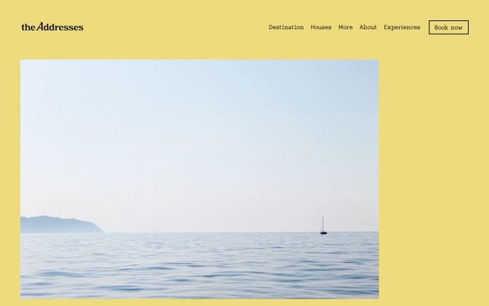 The Addresses website preview