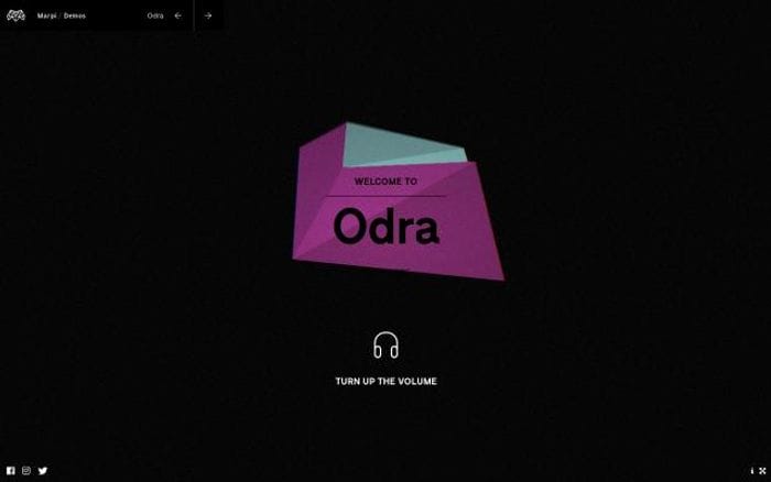 Odra website preview