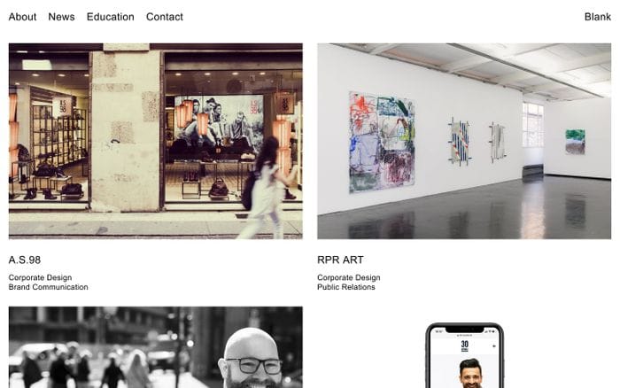 Christoph Blank website preview