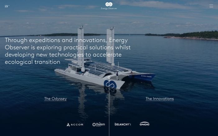 Energy Observer website preview