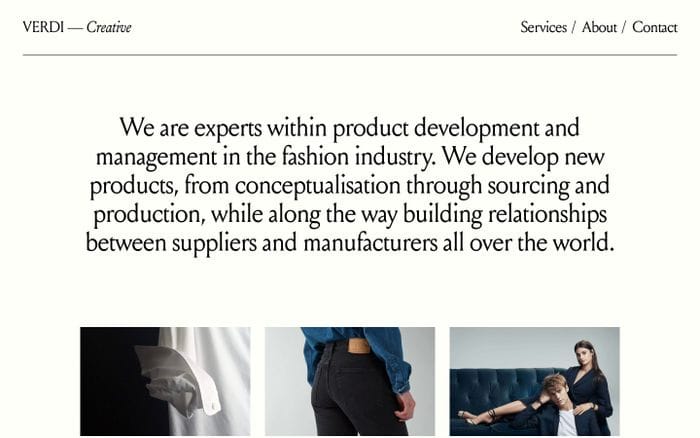 Verdi website preview
