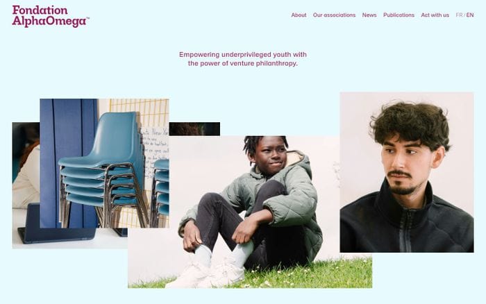 AlphaOmega Fondation website preview
