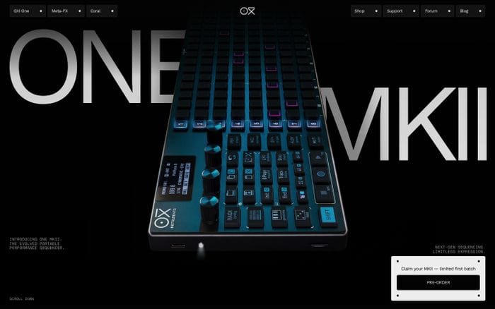 Oxi Instruments website preview