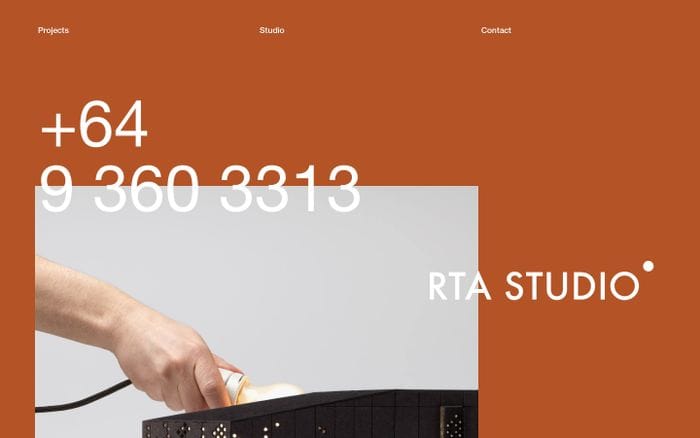 RTA Studio website preview